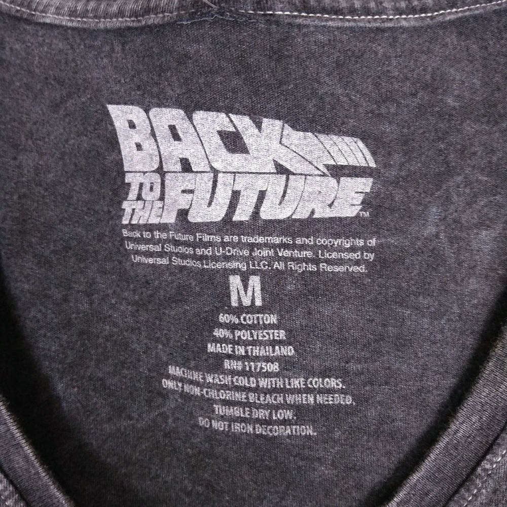 Back To The Future Sz Med Graphic tee Burn Out - Picture 5 of 6